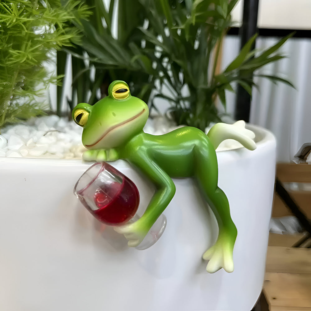 Decorative Garden Figurine Pot Frog