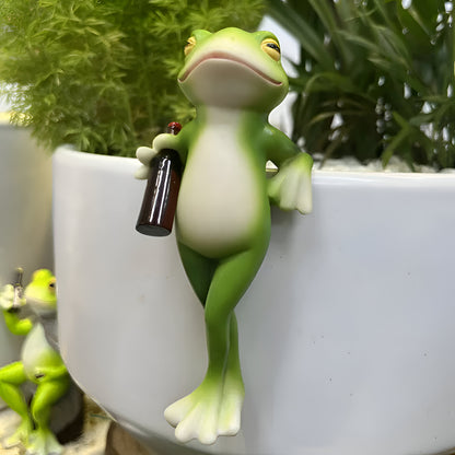 Decorative Garden Figurine Pot Frog