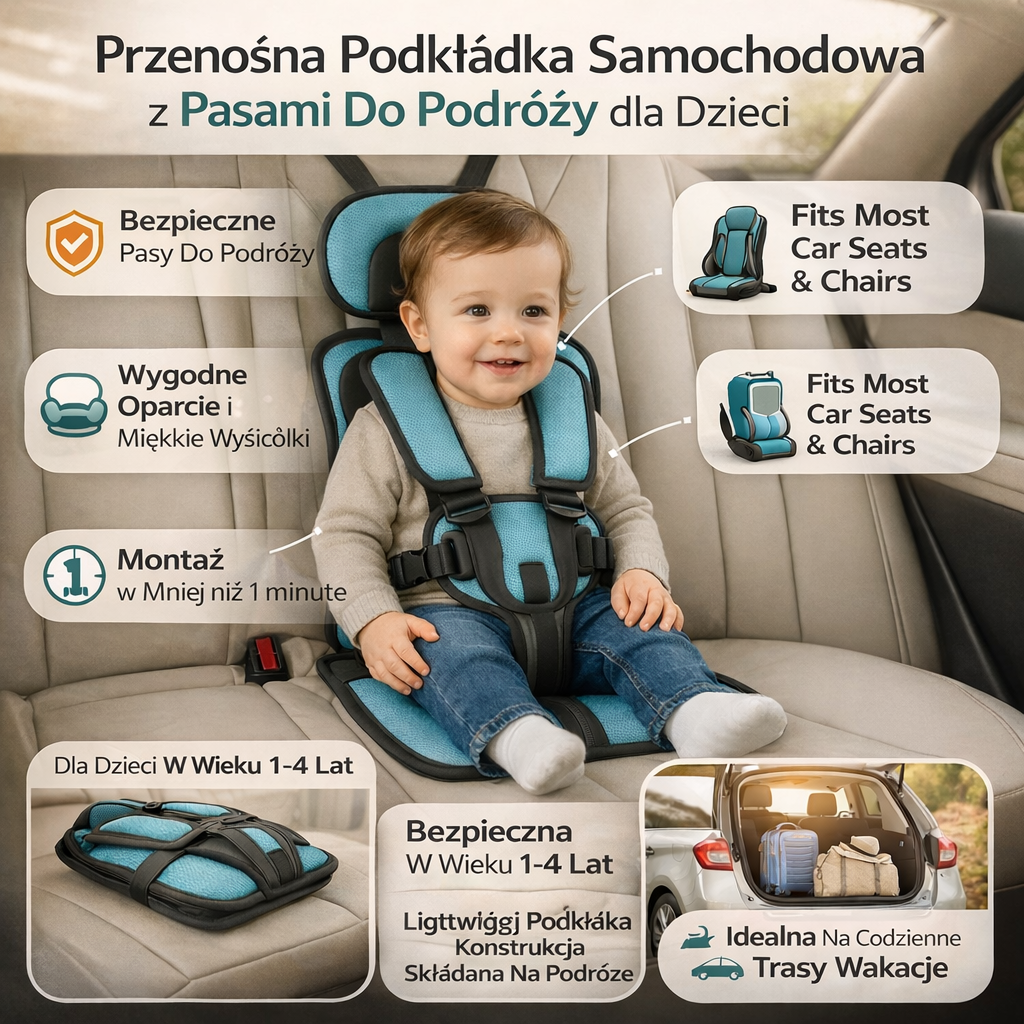 Children's Car Seat Travel Folding
