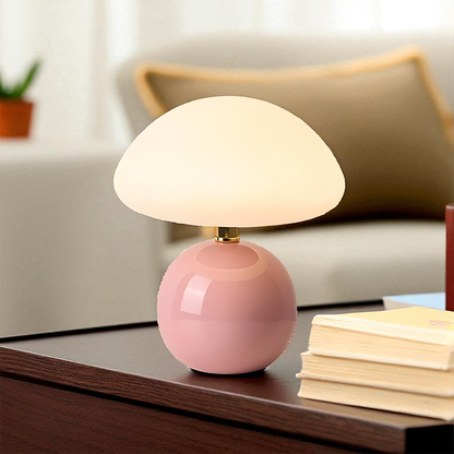 Domowa Kremowa Lampa Grzybowa | Retro