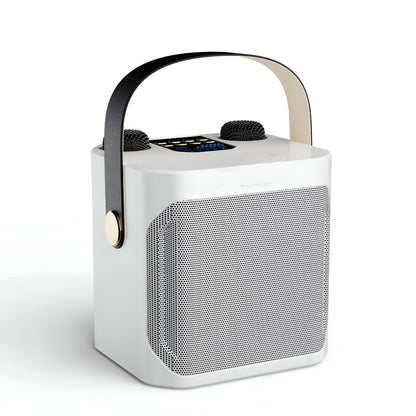 Portable 360-Degree Stereo Bluetooth Speaker with Singing Microphones