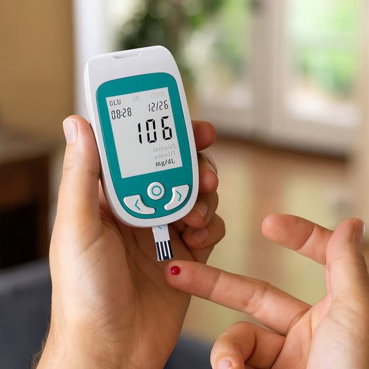 Home Blood Sugar Meter Cholesterol Glucose Uric Acid LCD