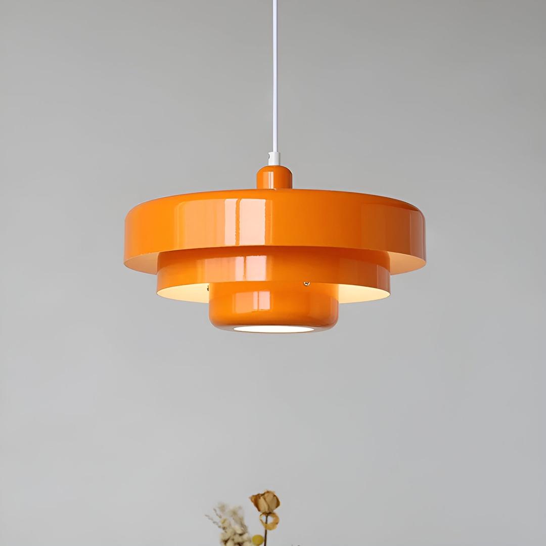 Retro Metal Hanging Lamp | Scandinavian Industrial Design