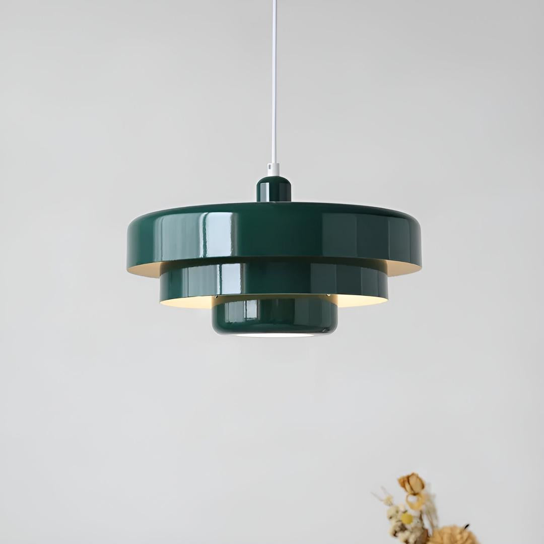 Retro Metal Hanging Lamp | Scandinavian Industrial Design