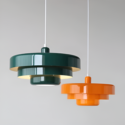 Retro Metal Hanging Lamp | Scandinavian Industrial Design