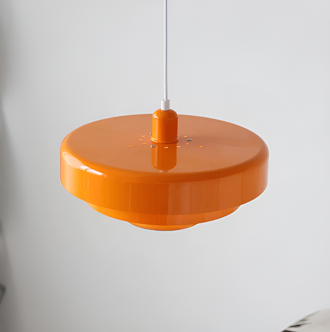 Retro Metal Hanging Lamp | Scandinavian Industrial Design