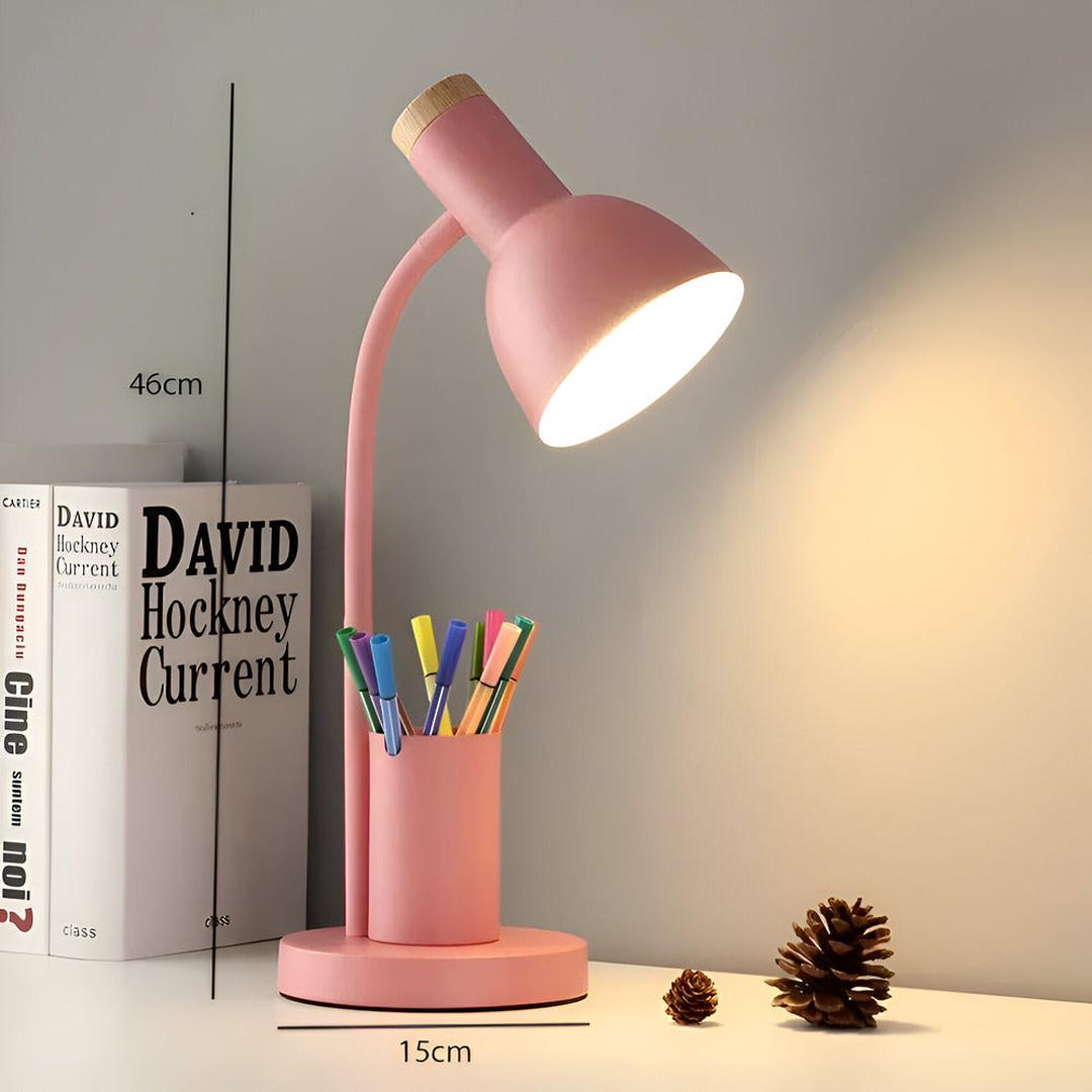 Nordic LED Table Lamp | With a Stylish Pen Holder