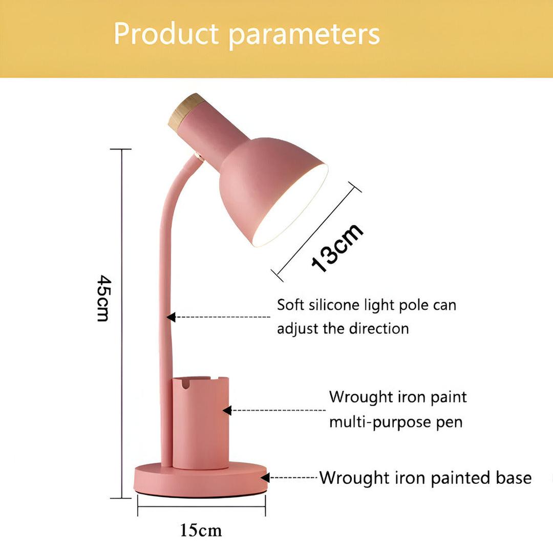 Nordic LED Table Lamp | With a Stylish Pen Holder