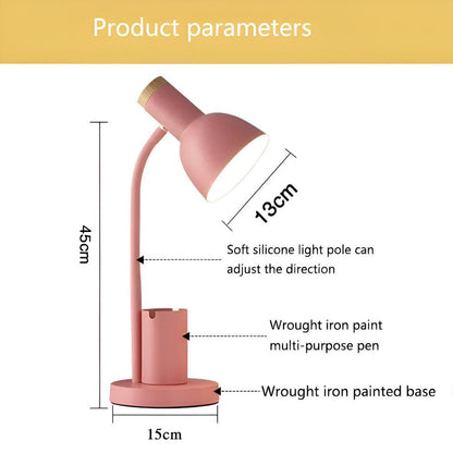 Nordic LED Table Lamp | With a Stylish Pen Holder