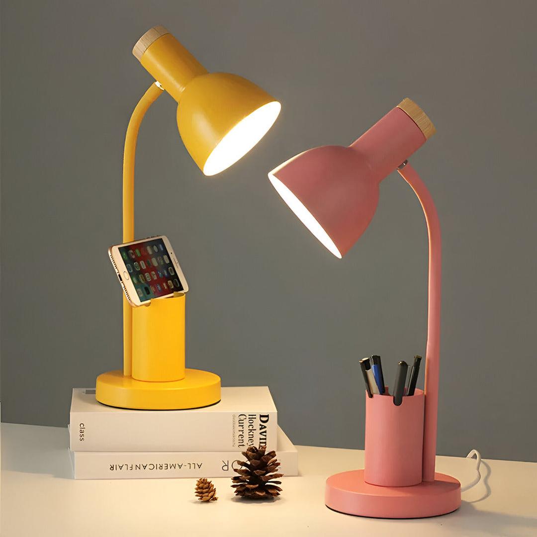 Nordic LED Table Lamp | With a Stylish Pen Holder