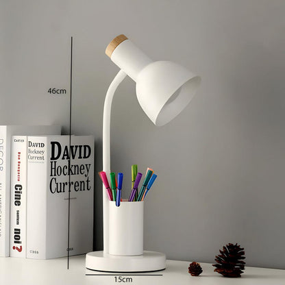 Nordic LED Table Lamp | With a Stylish Pen Holder