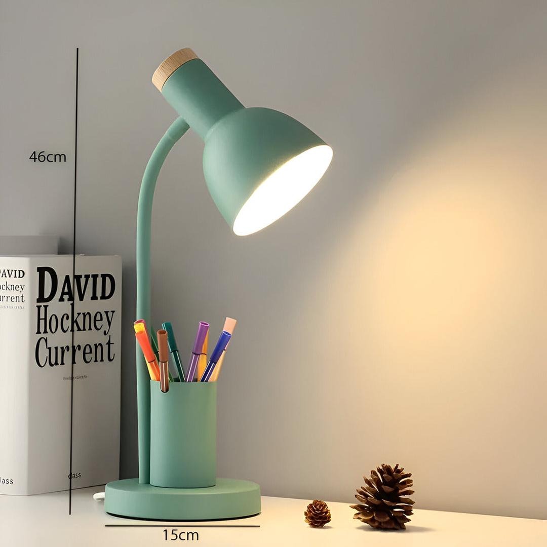Nordic LED Table Lamp | With a Stylish Pen Holder