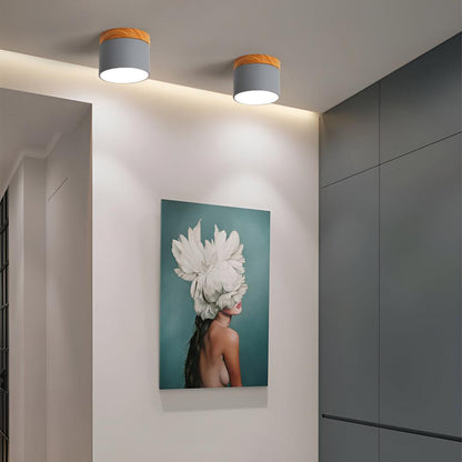 Surface-Mounted Cylindrical Ceiling Lamp | Vintage Style