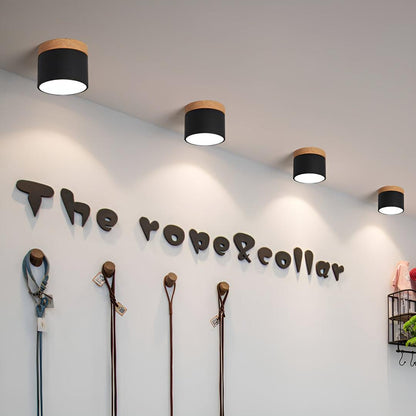 Surface-Mounted Cylindrical Ceiling Lamp | Vintage Style