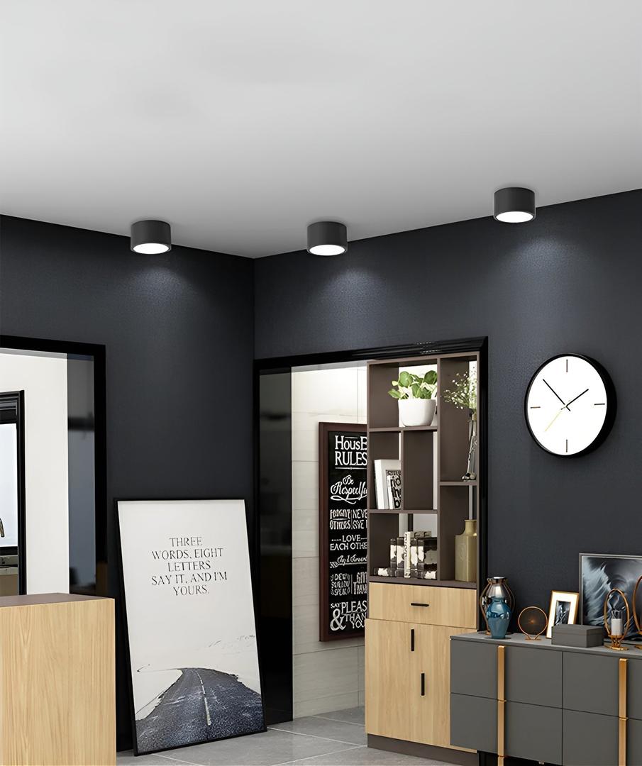 Surface-Mounted Cylindrical Ceiling Lamp | Vintage Style