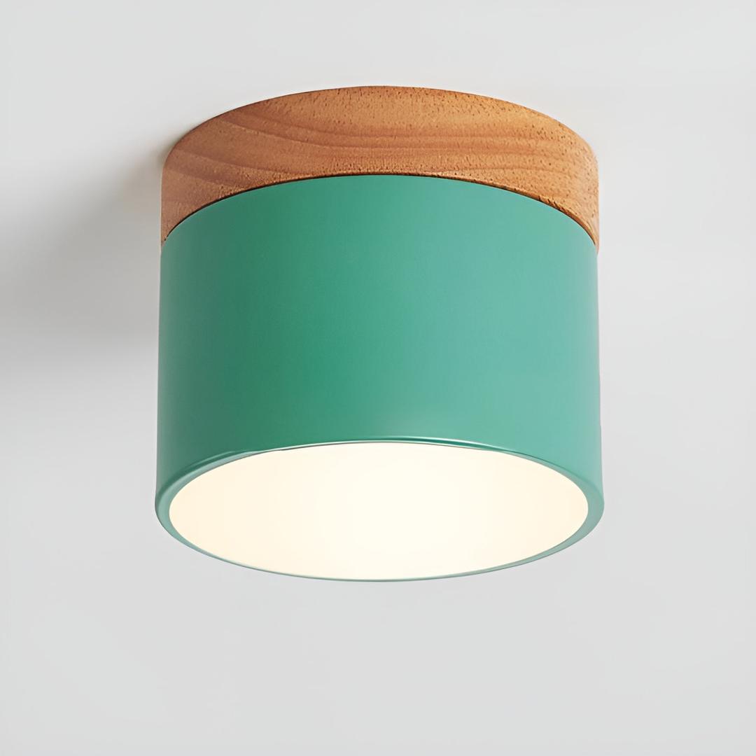 Surface-Mounted Cylindrical Ceiling Lamp | Vintage Style