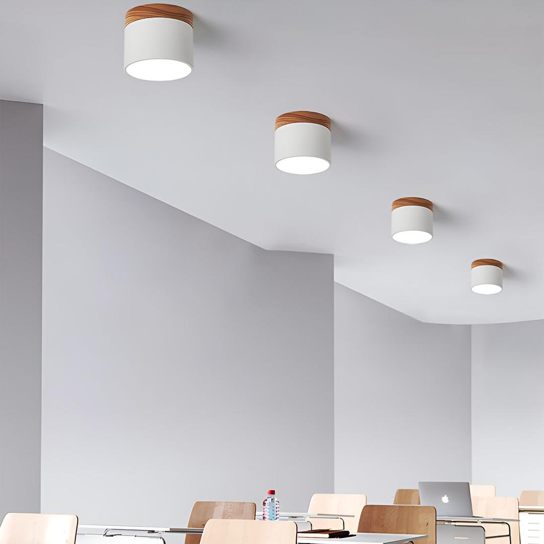 Surface-Mounted Cylindrical Ceiling Lamp | Vintage Style