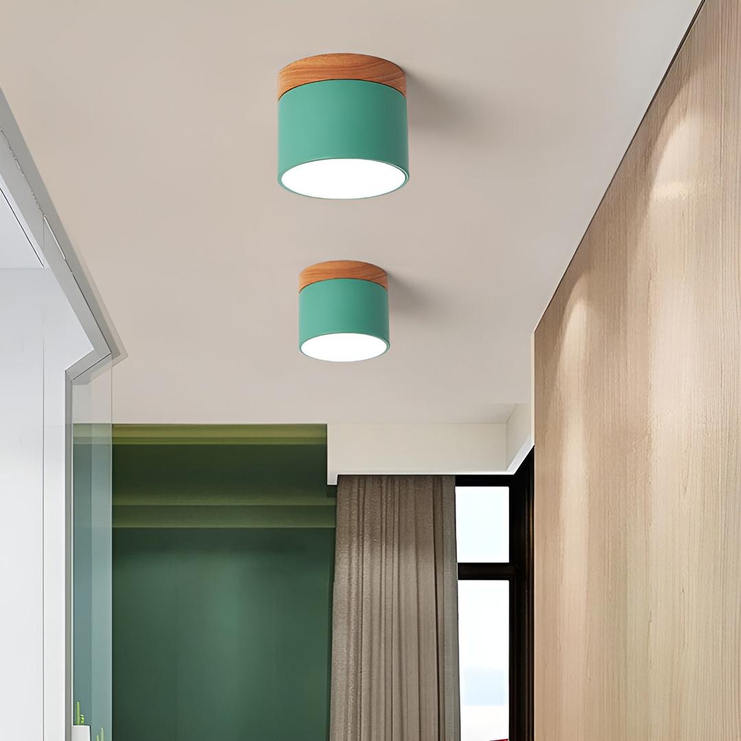 Surface-Mounted Cylindrical Ceiling Lamp | Vintage Style