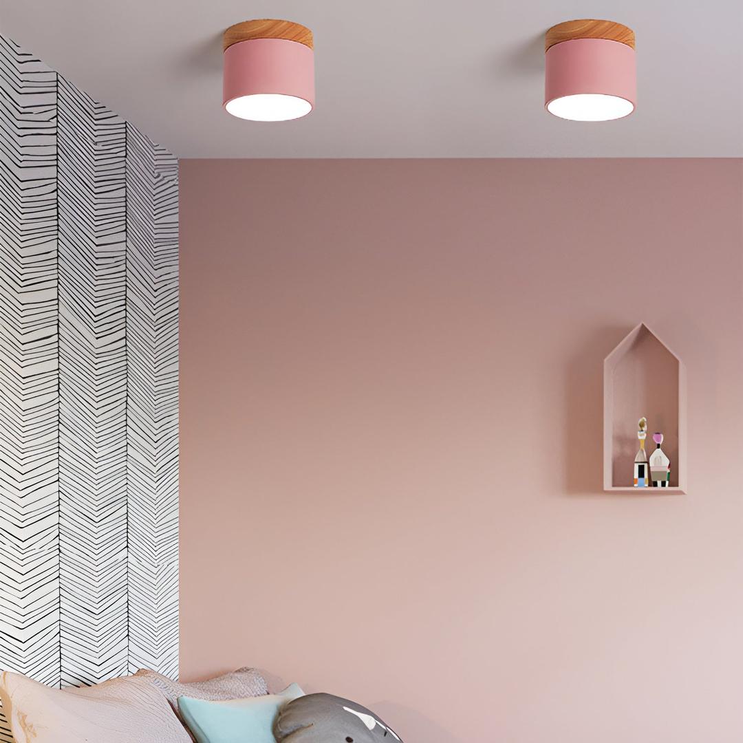 Surface-Mounted Cylindrical Ceiling Lamp | Vintage Style