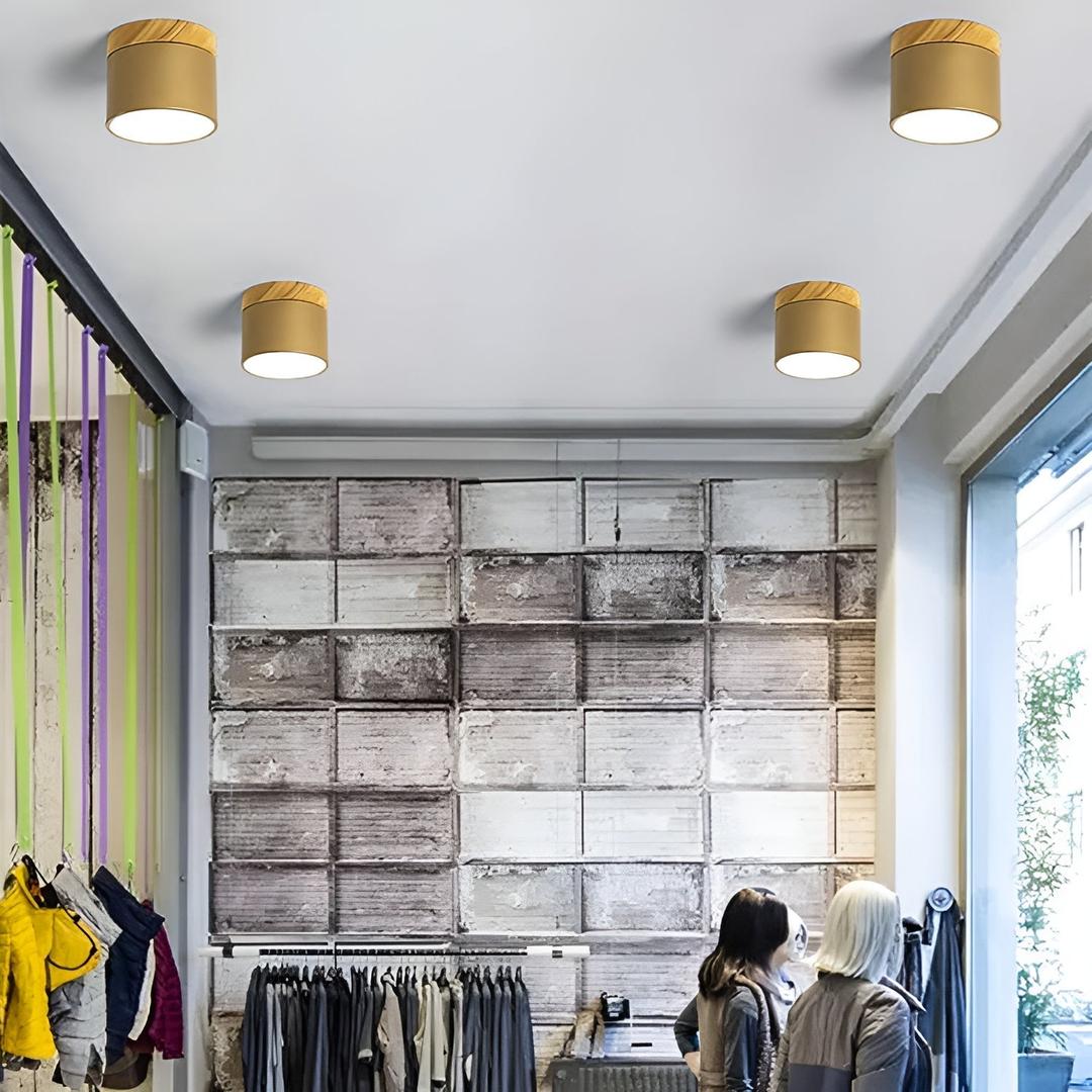 Surface-Mounted Cylindrical Ceiling Lamp | Vintage Style