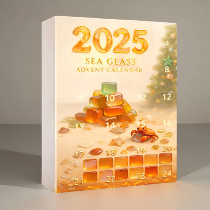 Decorative Glass Advent Calendar Christmas Countdown