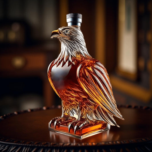 Decorative Glass Carafe Eagle Bar Ornament