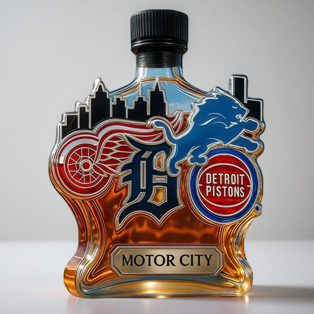 Karafka Ozdobna Szklana Sportowa Dekoracja Barku