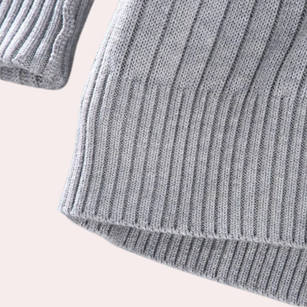 Kardigan Męski Dzianinowy Wiosenny Zapięcie Suwakowe