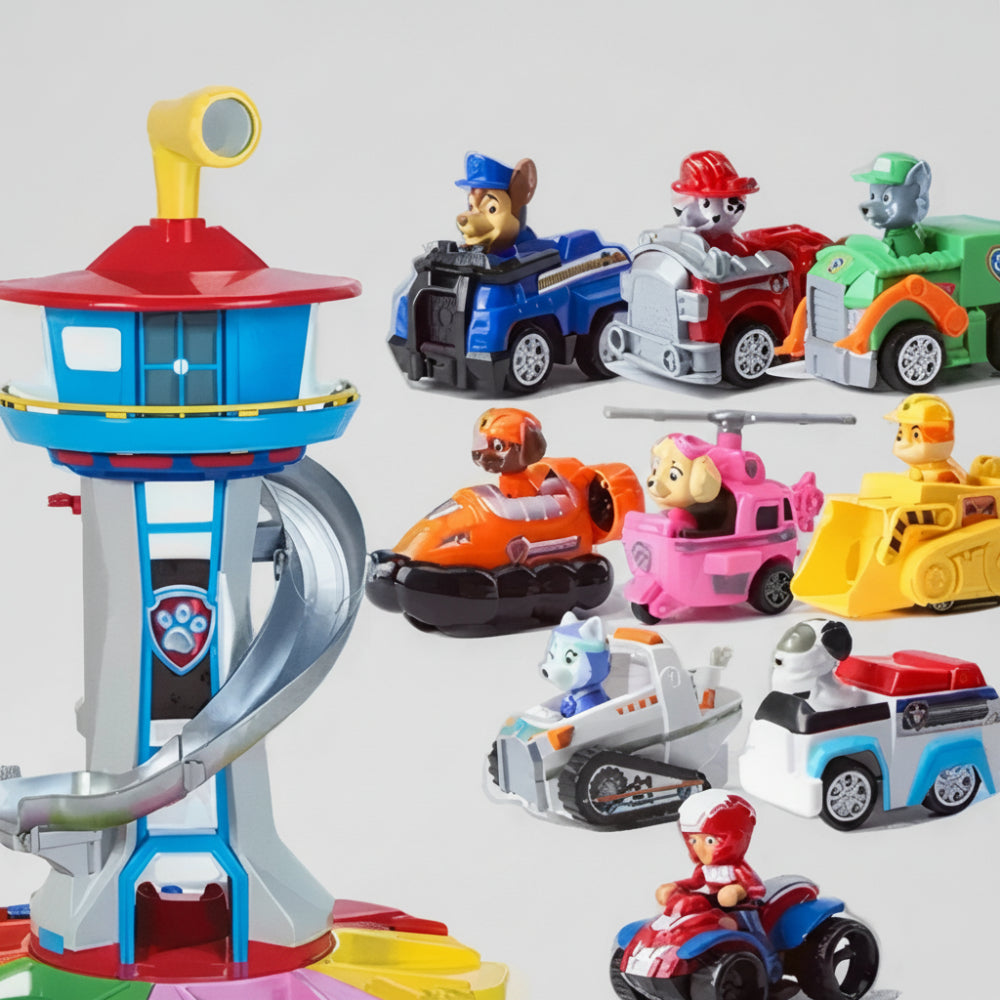 Kids Playset Slide Tower Toy Cars - Image 5