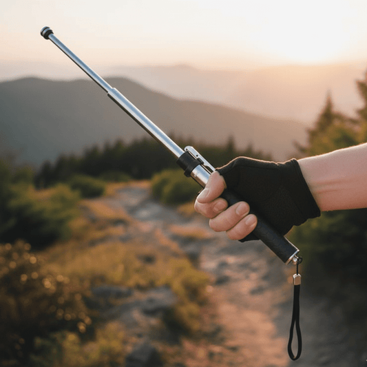Metal Folding Telescopic Hiking Stick
