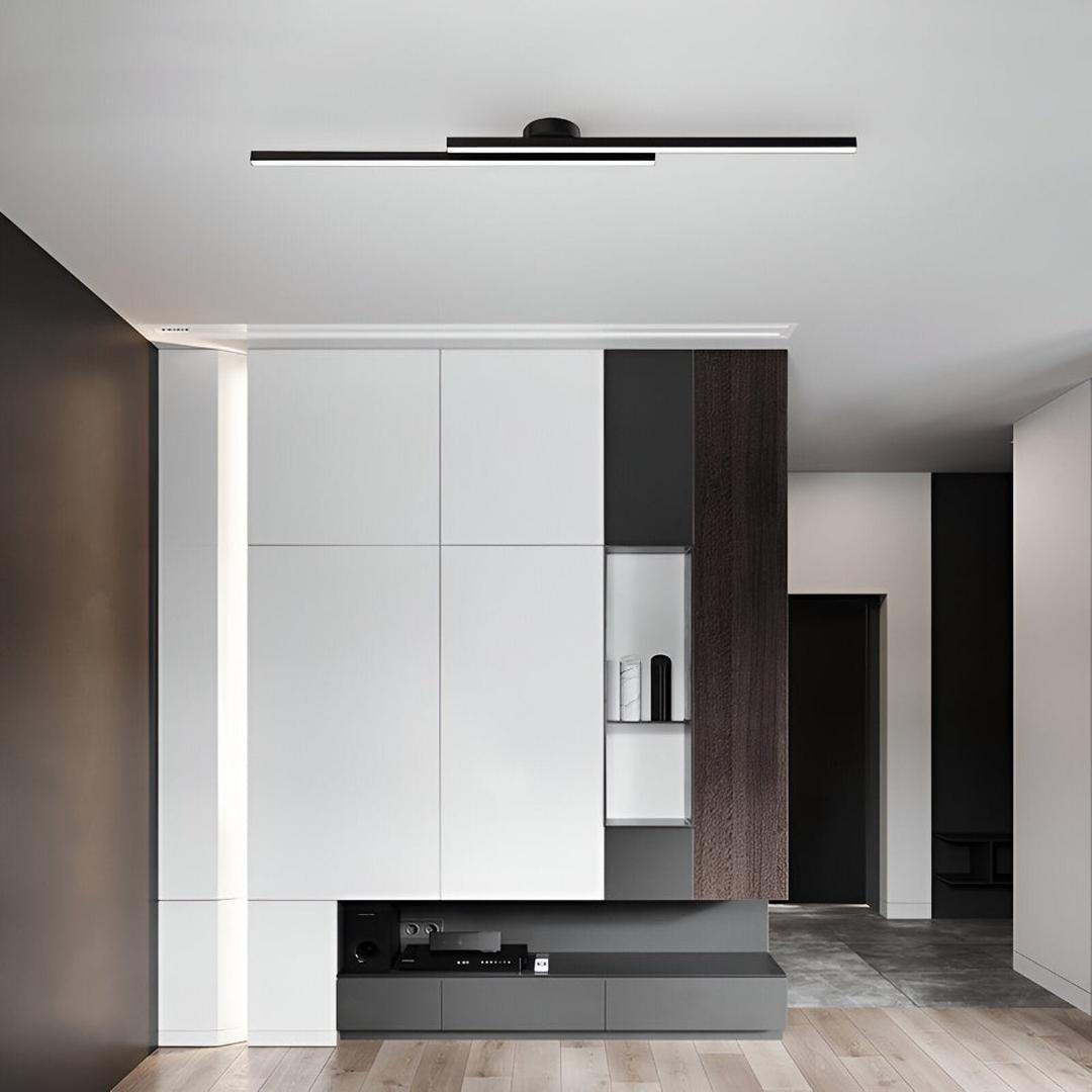 Aluminum Ceiling Lamp Semi-Recessed LED | Modern Minimalism