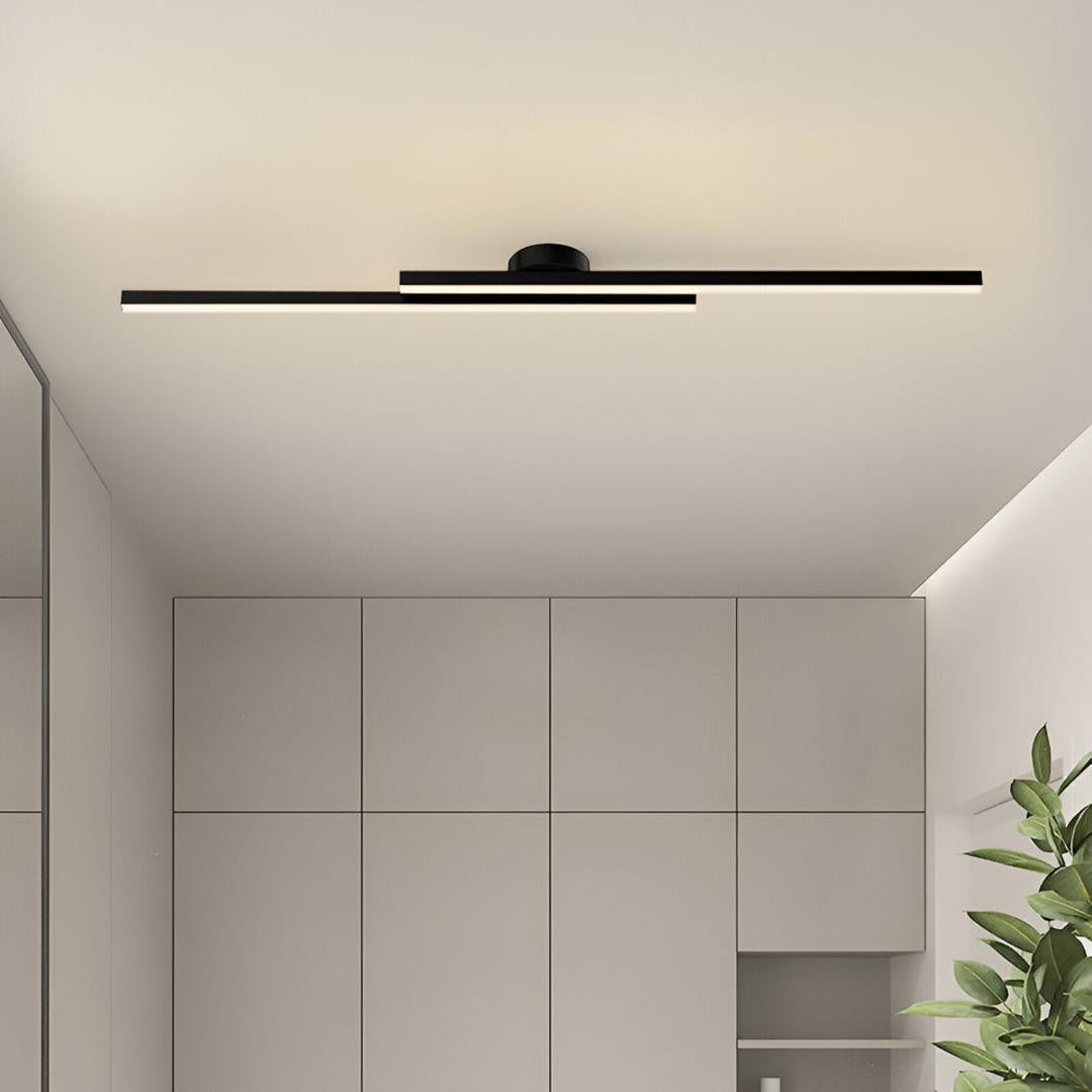 Aluminum Ceiling Lamp Semi-Recessed LED | Modern Minimalism
