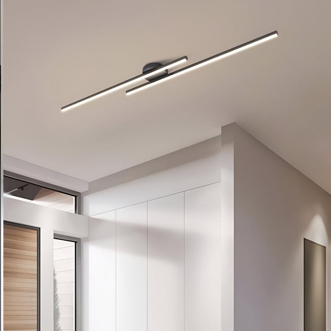 Aluminum Ceiling Lamp Semi-Recessed LED | Modern Minimalism