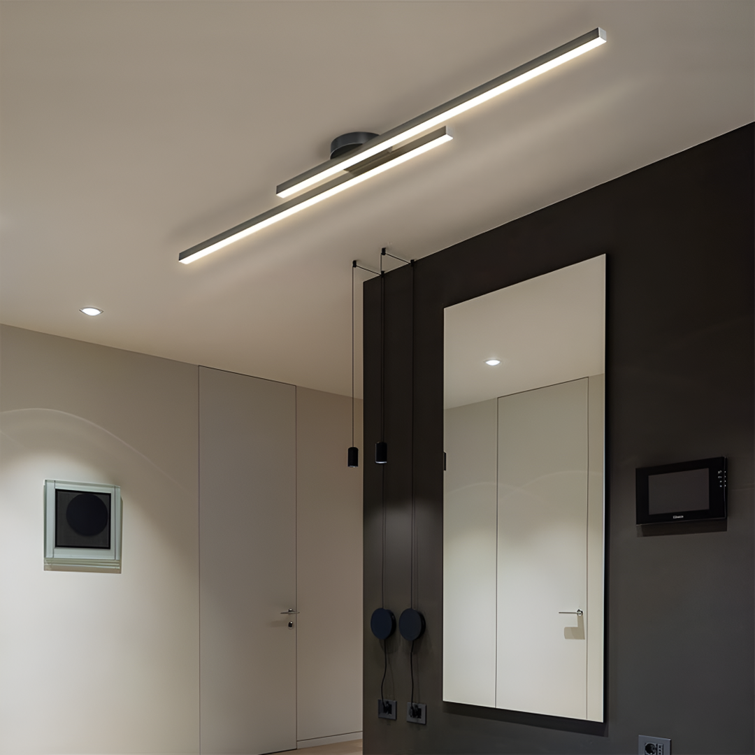Aluminum Ceiling Lamp Semi-Recessed LED | Modern Minimalism