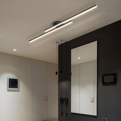 Aluminum Ceiling Lamp Semi-Recessed LED | Modern Minimalism