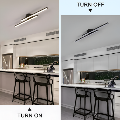 Aluminum Ceiling Lamp Semi-Recessed LED | Modern Minimalism