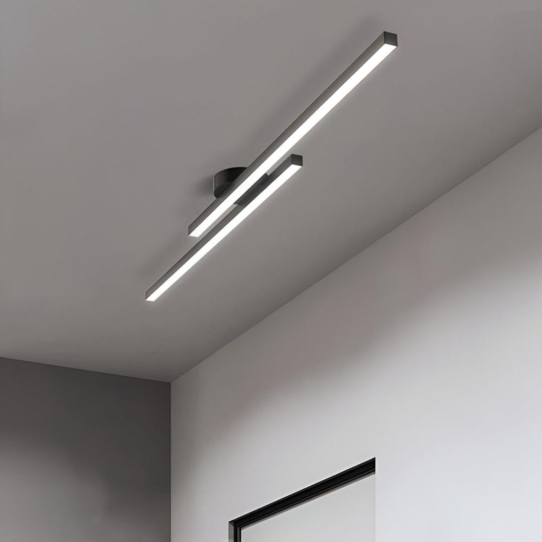 Aluminum Ceiling Lamp Semi-Recessed LED | Modern Minimalism