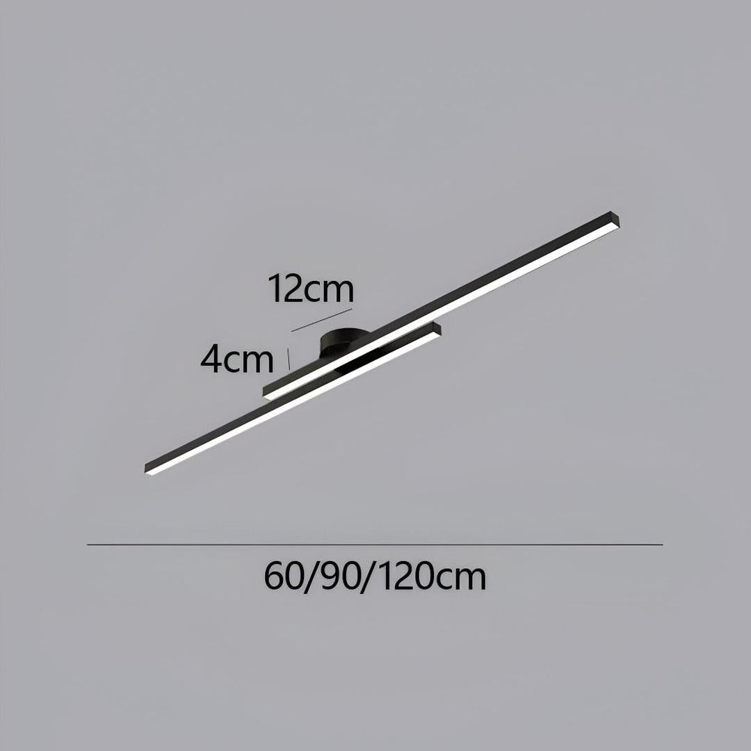 Aluminum Ceiling Lamp Semi-Recessed LED | Modern Minimalism