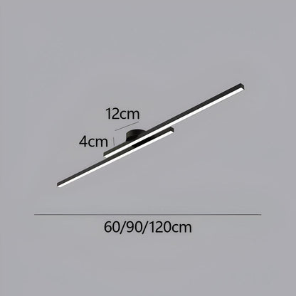 Aluminum Ceiling Lamp Semi-Recessed LED | Modern Minimalism