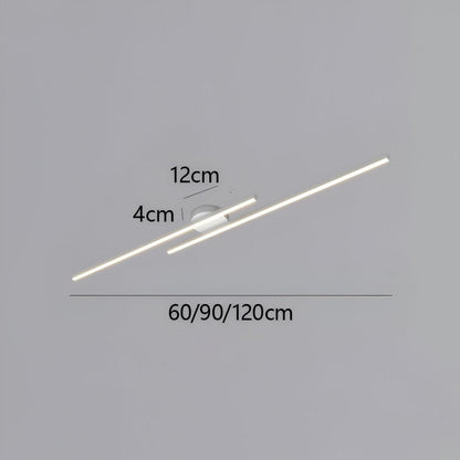 Aluminum Ceiling Lamp Semi-Recessed LED | Modern Minimalism