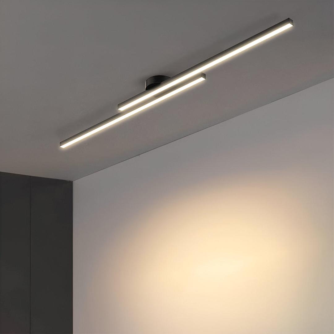 Aluminum Ceiling Lamp Semi-Recessed LED | Modern Minimalism