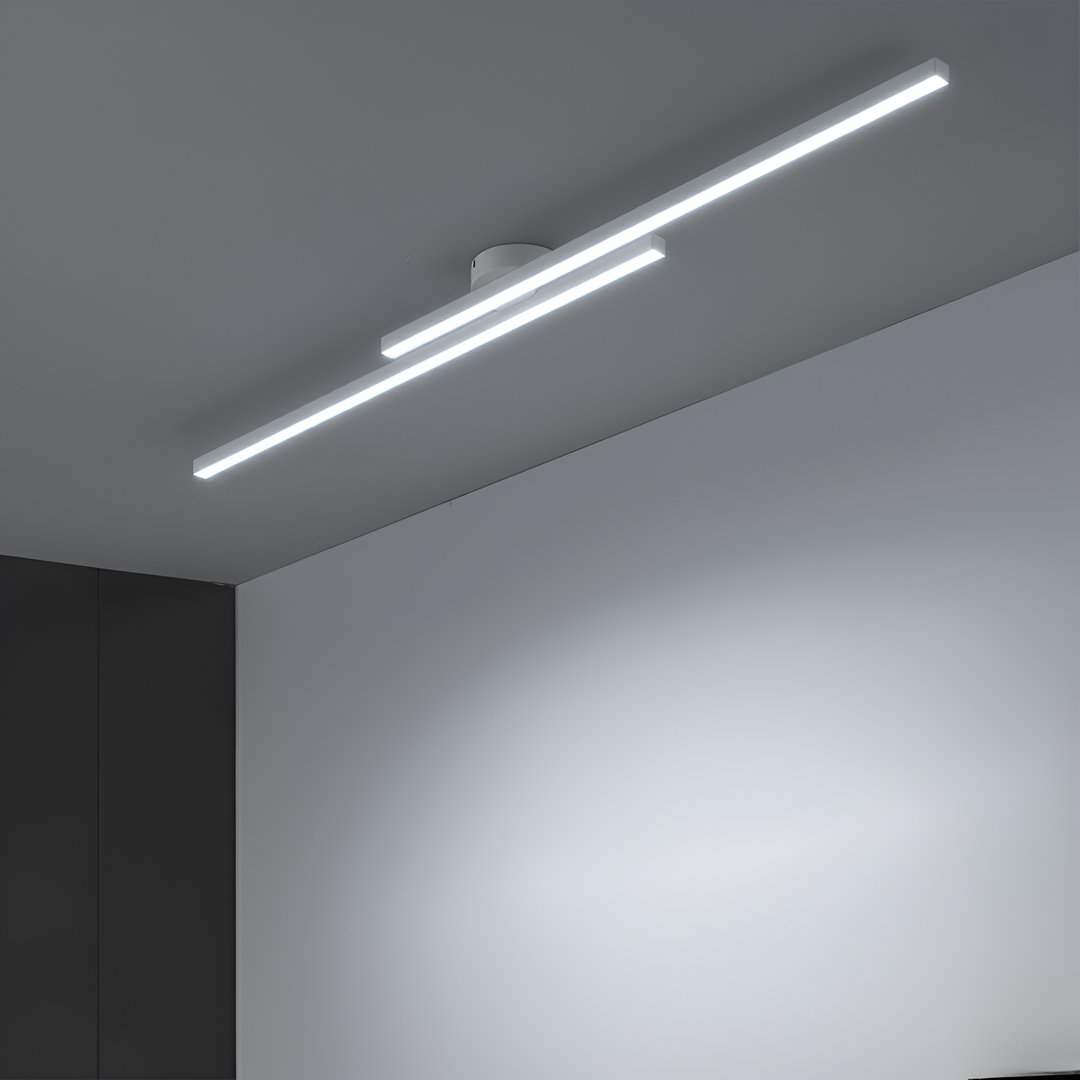 Aluminum Ceiling Lamp Semi-Recessed LED | Modern Minimalism