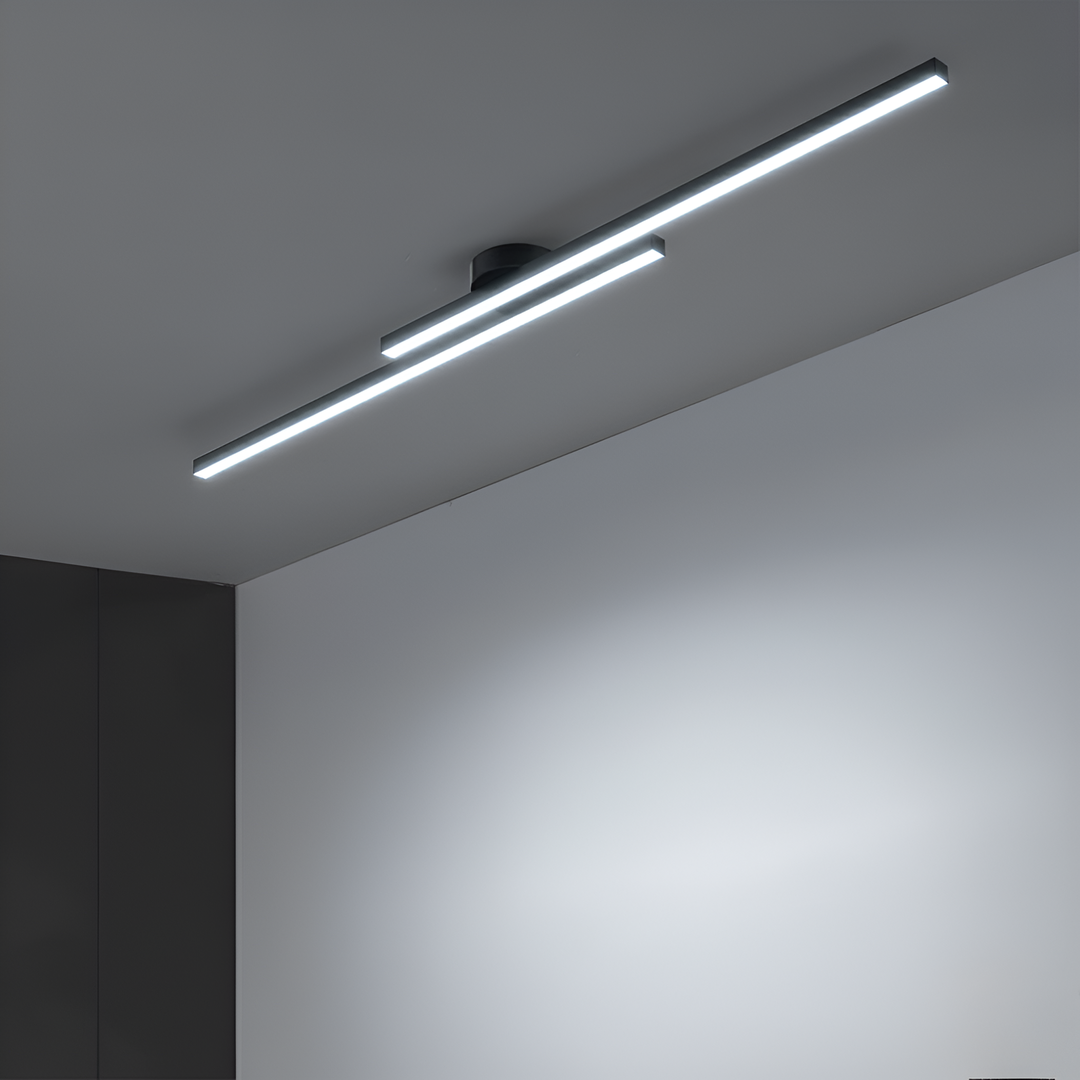 Aluminum Ceiling Lamp Semi-Recessed LED | Modern Minimalism