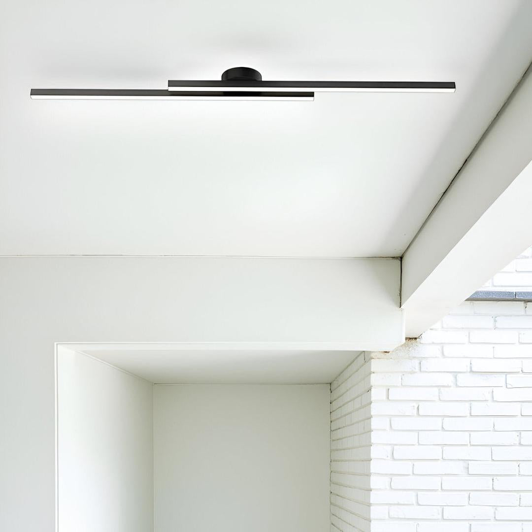 Aluminum Ceiling Lamp Semi-Recessed LED | Modern Minimalism
