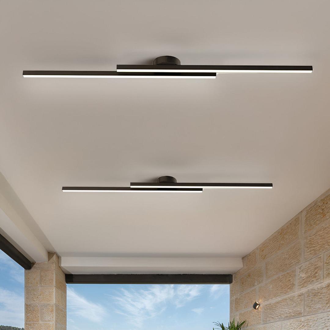 Aluminum Ceiling Lamp Semi-Recessed LED | Modern Minimalism