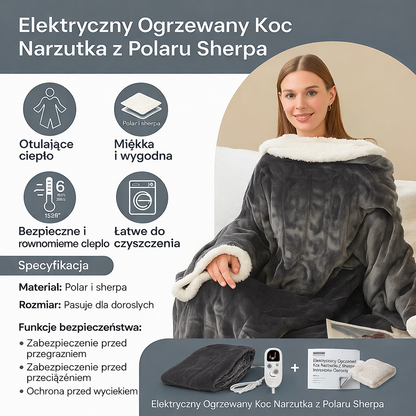 Koc Elektryczny Do Noszenia Z Regulacją Temperatury Dla Dorosłych