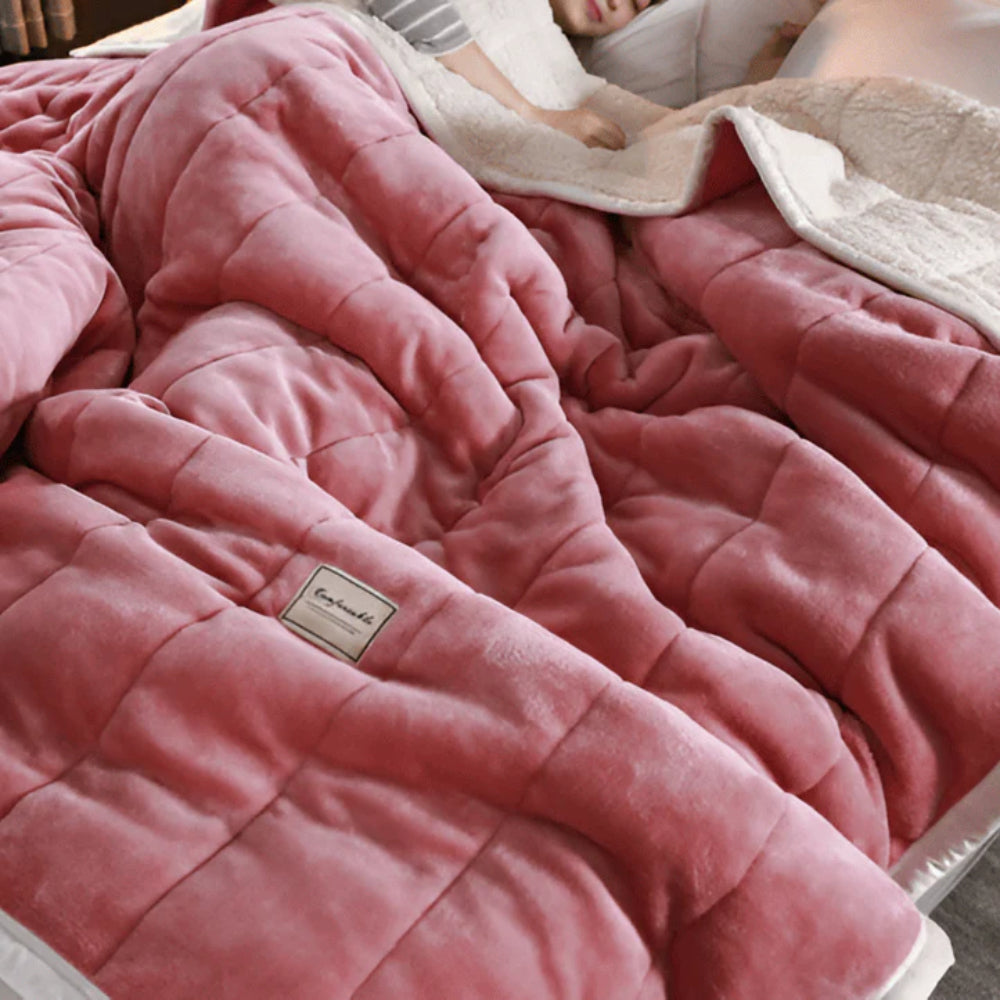 Koc Pikowany Dwustronny Relaks Dom Sypialnia