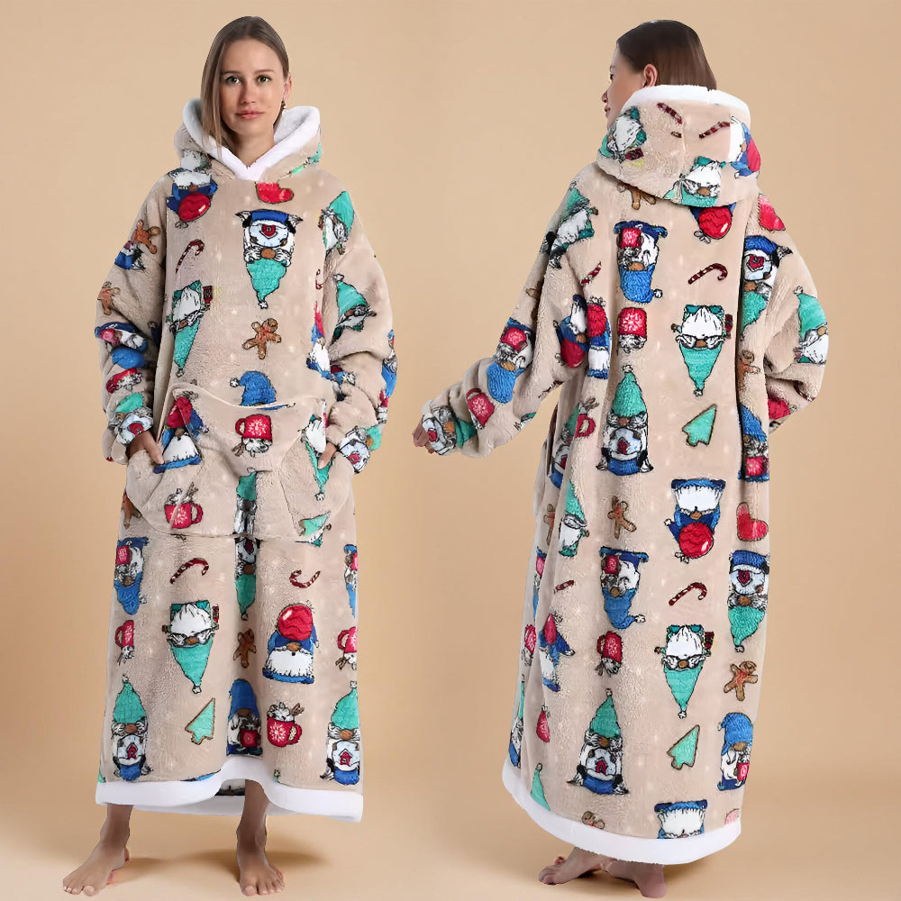 Koc Rękawami Koc Telewizyjny Zima Kaptur