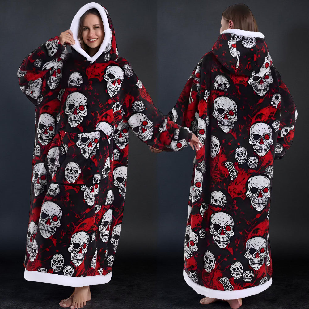 Koc Rękawami Koc Telewizyjny Zima Kaptur