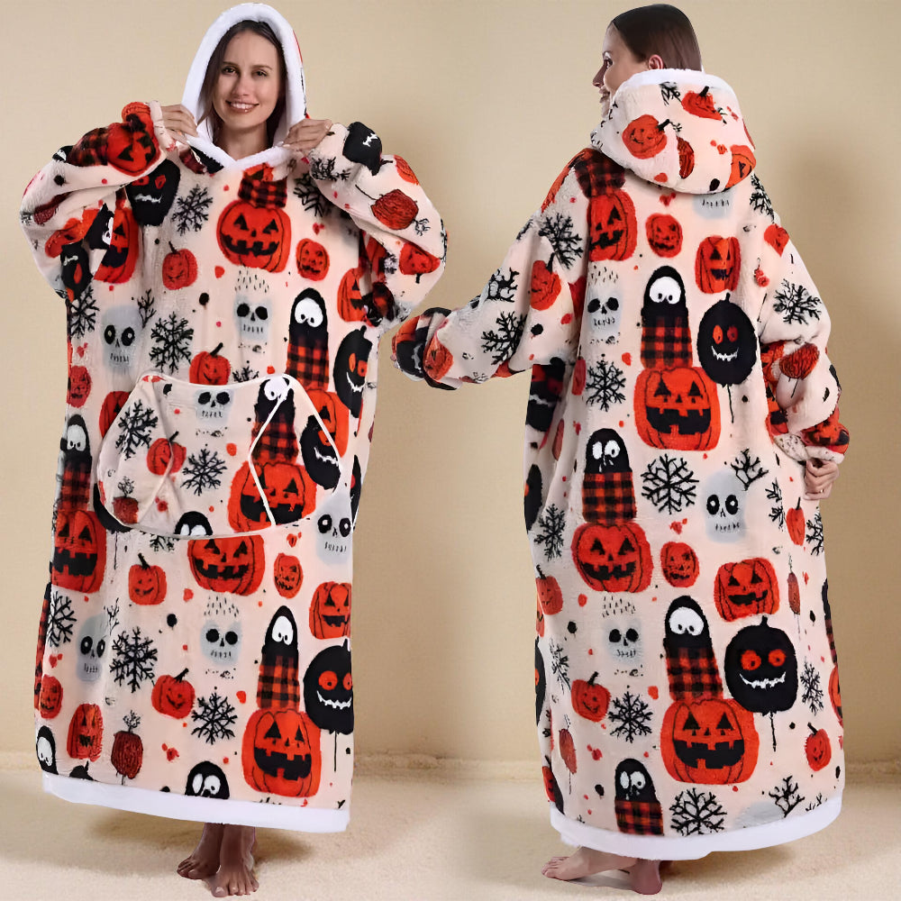 Koc Rękawami Koc Telewizyjny Zima Kaptur